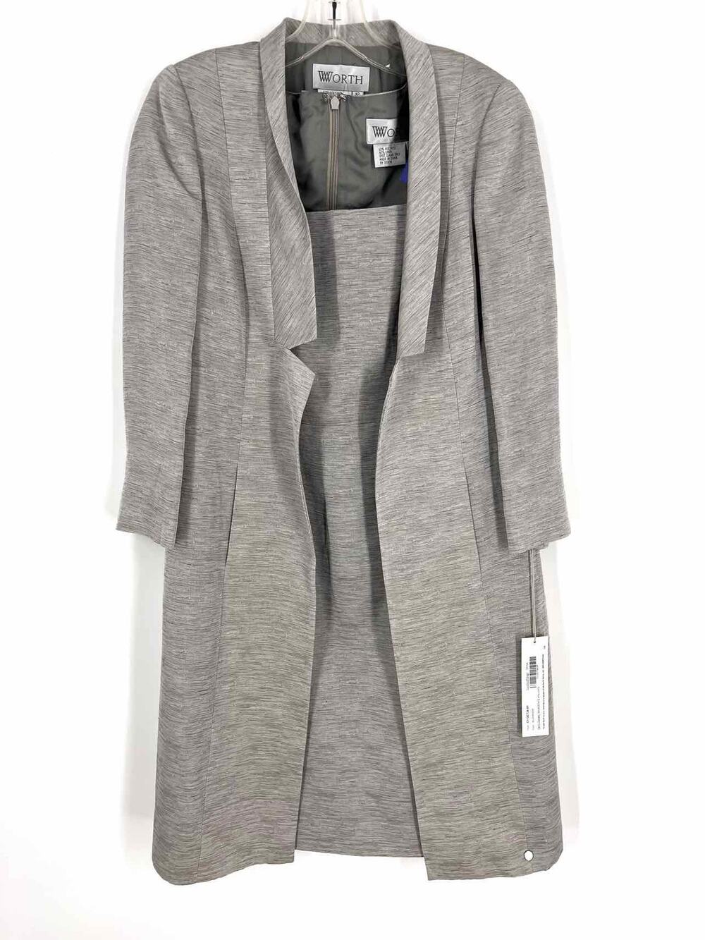 Worth Size XS/S Gray Textured NEW Designer Jacket Dress